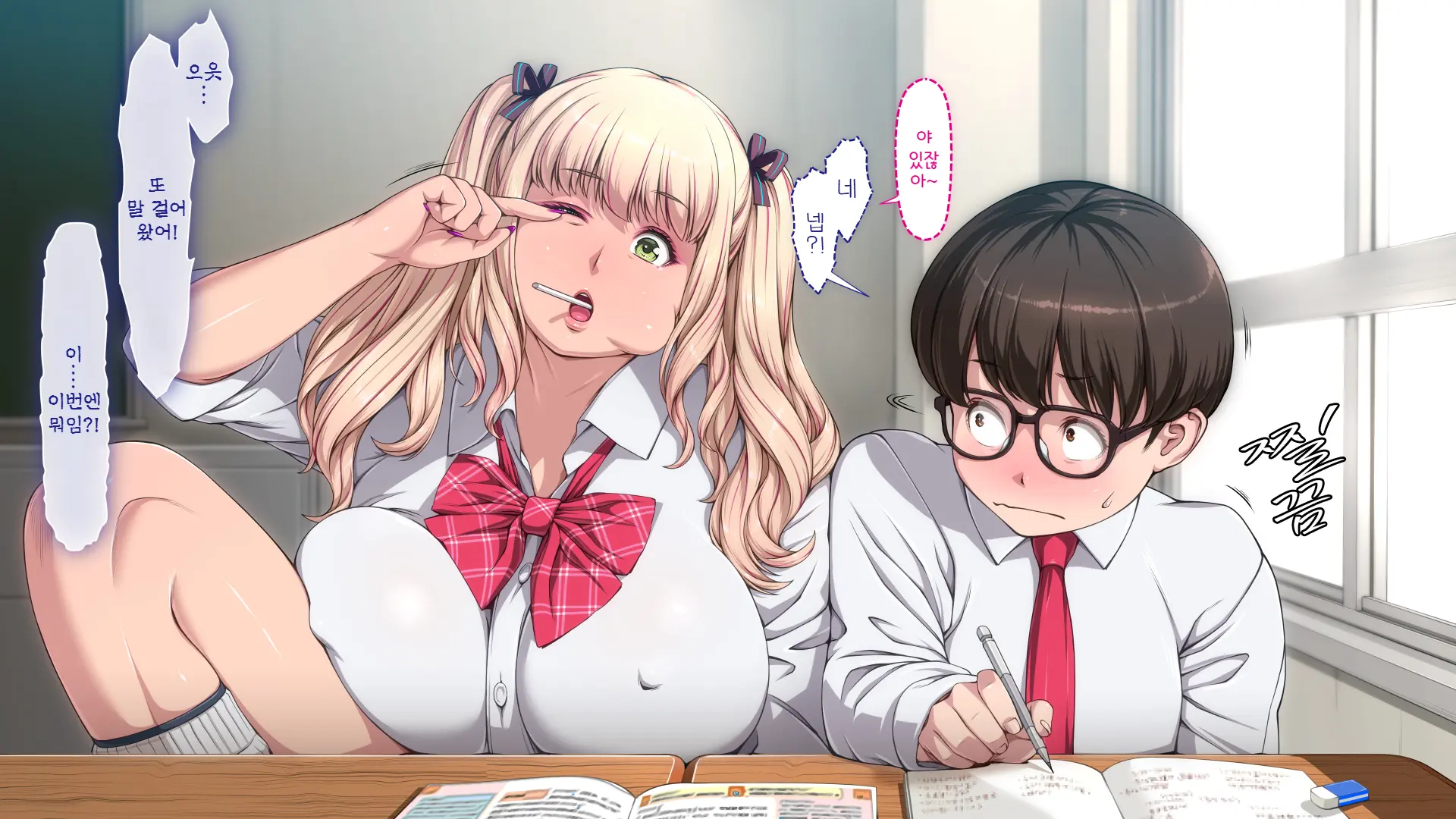 Manabiya Slut Yariman JK No H Na Gakuen Seikatsu Zenpen | 마나비야 거침없이 걸레 JK의 H스런 학교생활 전편